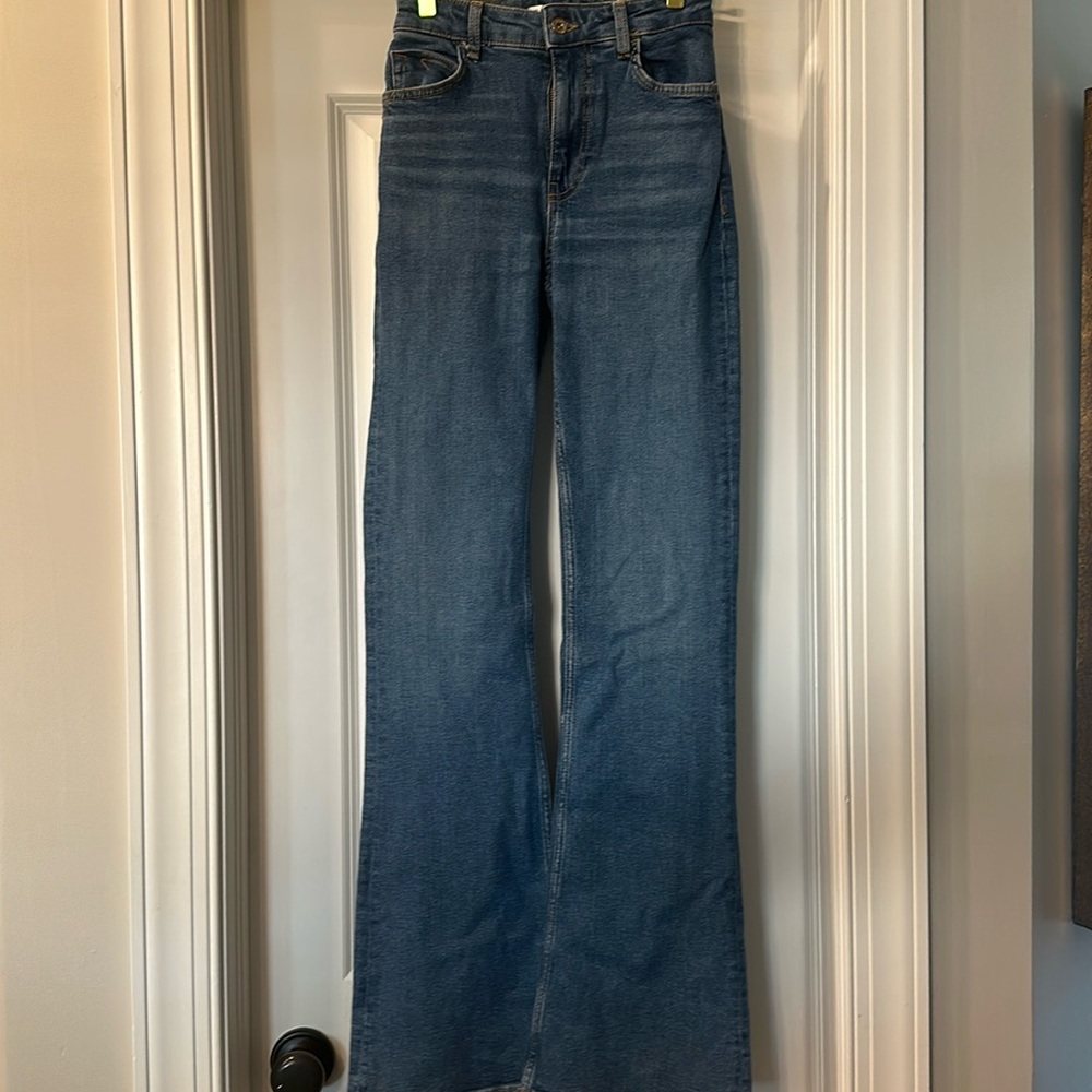 Zara flare fit jeans new with tags size 2